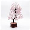 Zenith Gaia Albero di pietra preziosa - Albero della fortuna con vere pietre - quarzo rosa Chakra albero, pietra curativa armonica, pietra preziosa decorazione albero amore e armonia - albero di