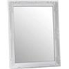 Gicos Specchio Rettangolare da Parete Struttura in plastica Colore Bianco 35 * 45 * 2,5 cm MOG-800573