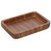 Generico Set Accessori Bagno 5 Pezzi con Dispenser Sapone Liquido, Bicchiere Porta Spazzolini, Porta Saponetta E Porta Scopino WC in Poliresina Effetto Legno della Linea Radici (PORTASAPONE)
