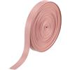 sourcing map Strisce in ecopelle PU da 4,5 m x 10 mm, rotolo di nastro pieghevole su entrambi i lati per progetti fai da te, rosa