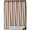 Papstar Candele portacandele Ø 2,2 cm, 25 cm, cipria, 88340, 50 pezzi