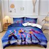 JJZENKD Hun-trix Ru-mi Kin-der Set di biancheria da letto in microfibra 3D con copripiumino 135 x 200 cm per bambini, ragazze e ragazzi, regalo per fan di anime