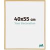 yd. Your Decoration - Cornice portafoto 40 x 55 cm, in legno di faggio chiaro, in plastica con vetro acrilico, antiriflesso, cornice 40 x 55 cm