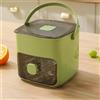 BDCPMT Fabbricatore di Ghiaccio Portatile con Contenitore for Ghiaccio, fabbricatore di cubetti di Ghiaccio Veloce e Veloce for Piano di Lavoro, for casa, Ufficio, Viaggio, Campeggio(Green)