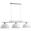 Silamp Lampadario a sospensione design da soffitto per salone, cucina 3 coppe in vetro