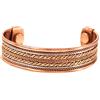 Touchstone Bracciale indiano fatto a mano in rame per uomo donna chakra della pace yoga meditazione mantra