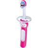 MAM Baby's Brush, Spazzolino denti bambini 6+ mesi con impugnatura antiscivolo, Spazzolino setole morbide per i primi dentini, Rosa