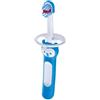MAM Baby's Brush, Spazzolino denti bambini 6+ mesi con impugnatura antiscivolo, Spazzolino setole morbide per i primi dentini, Azzurro