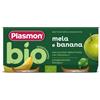Plasmon Omogeneizzato di banana e mela bio - 2 x 80 gr - plasmon