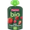 Plasmon Pouch mela fragola e lampone bio 100gr - plasmon