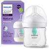 Avent Biberon Natural Response con valvola Airfree 125 ml, con tettarella flusso 2 (lento). Età consigliata: 0-3m. Biberon 1 pz: SCY670/01 - Philips Avent