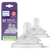 Avent Tettarella Natural Response flusso per alimentazione abbondante. Età consigliata: 6m+. 2pz SCY966/02 tettraelle per biberon - Philips Avent