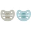 Chicco Gommotto silicone luxe 6-16m 2pz azzurro/grigio - chicco