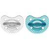 Chicco Gommotto silicone luxe 16-36m 2pz azzurro/trasparente - chicco