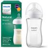 Avent Biberon Natural Response in vetro 240 ml, con tettarella flusso 3 (medio). Età consigliata: 3-6m. Biberon 1 pz: SCY933/01 - Philips Avent