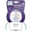 Avent Bicchiere evolutivo Natural Response 125 ml, con tettarella flusso 5 (extra-veloce). Età consigliata: 6m+. Tazza biberon 1 pz - Philips Avent