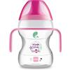 MAM Learn to Drink Cup Tazza bambini 190 ml, Borraccia neonato con pratici manici antiscivolo, Rosa, 6+ mesi