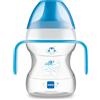 MAM Learn to Drink Cup Tazza bambini 190 ml, Borraccia neonato con pratici manici antiscivolo, Azzurro, 6+ mesi