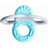 MAM Bite & Relax Fase 1 Mini Dentaruolo, Massaggia gengive neonati 2+ mesi, Con sterilizzatore portatile per microonde, Azzurro
