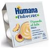 Humana merenda latte pesca 4x100gr