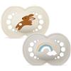 MAM Original Succhietto 16+ Mesi (Set da 2), Ciuccio MAM 16 36 mesi silicone con tettarella ortodontica, Neutro