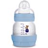 MAM Biberon Easy Start 130 ml, Biberon anticolica per allattamento misto che riduce le bolle d'aria e il rischio di coliche, Azzurro
