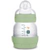 MAM Biberon Easy Start 130 ml, Biberon anticolica per allattamento misto che riduce le bolle d'aria e il rischio di coliche, Verde