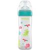 Neo Baby Neobaby biberon plastica collo largo silicone 250ml flusso regolabile verde 2m+