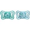 Chicco 2 succhietti physio light blue sil 16-36m
