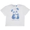 Mawi T-shirt bimbo bianca stampata