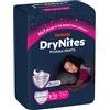 Huggies Drynites pacco singolo girl 8-15 anni (30-48 kg) tg.l - pz.9 - Huggies