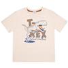 Mawi T-shirt bimbo beige stampata
