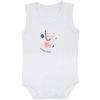 Mawi Body bianco bimba stampa gattino