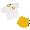 Mawi Completino maglietta e pantaloncino bimbo giallo "dino"