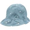 Mawi Cappellino casual bimba blue denim stampato
