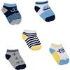 Mawi Pack 5 paia calzini bimbo blu/gialli