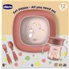 Chicco Set pappa 12m+ rosa - chicco