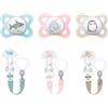 MAM Combi Pack Succhietto Original 2-6 Mesi + Clip It! Colori assortiti - MAM