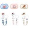 MAM Combi Pack Succhietto Original 6+ Mesi + Clip It! Colori assortiti - MAM
