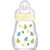 MAM Biberon Feel Good 170 ml, Biberon vetro pregiato resistente alle alte temperature, Neutro