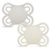 MAM Perfect Confezione Doppia Succhietto 2-6 Mesi (Set da 2), Ciuccio MAM 2-6 mesi in silicone per un sano sviluppo orale, Neutro
