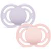 MAM Perfect Confezione Doppia Succhietto 16+ Mesi (Set da 2), Ciuccio MAM 16 36 mesi silicone per uno sviluppo sano del cavo orale, Rosa/Lilla