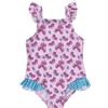 Mawi Costume intero bimba rosa farfalle