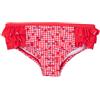 Mawi Costume slip bimba rosso stampato con frill