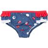 Mawi Costume slip bimba blue stampato con frill