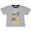 Mawi T-shirt jersey bimbo grigia stampa "wild friends"