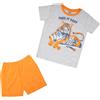 Mawi Pigiama 2 pezzi estivo bimbo grigio/arancio "tiger"