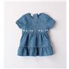 IDO Abito Mc Chambray Ricamo Fiori