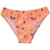 Mawi Costume slip bimbo arancio stampa pirati