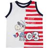 Mawi Canotta jersey bianca stampata